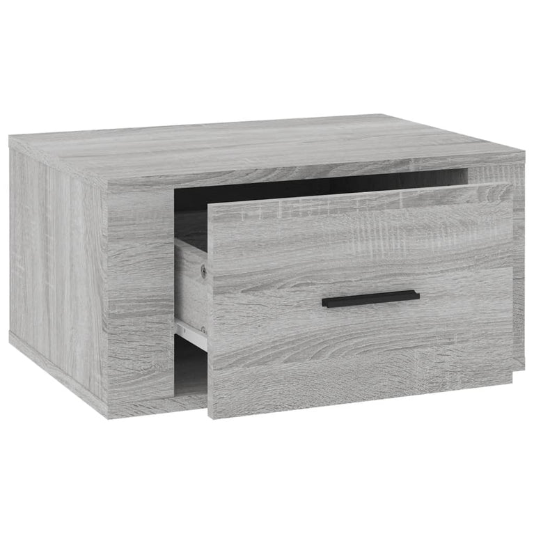 Nachtkastjes 2 st wandgemonteerd 50x36x25 cm grijs sonoma eiken MeubelReus