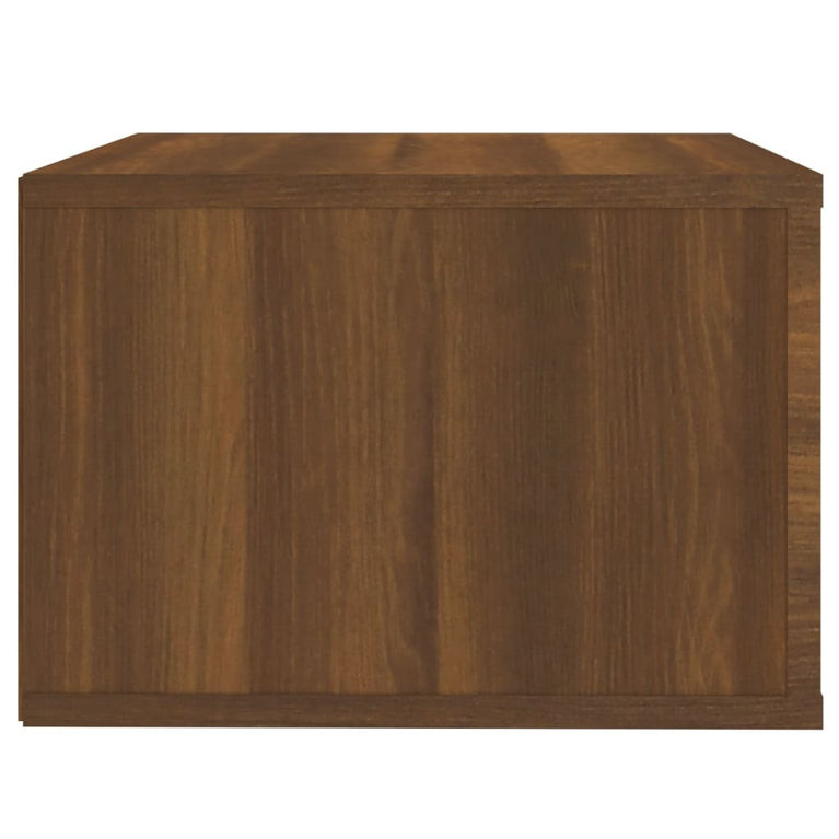 Nachtkastjes 2 st wandgemonteerd 50x36x25 cm bruin eikenkleur MeubelReus