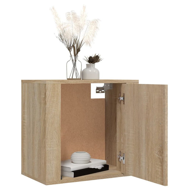 Nachtkastjes 2 st wandgemonteerd 50x30x47 cm sonoma eikenkleur MeubelReus