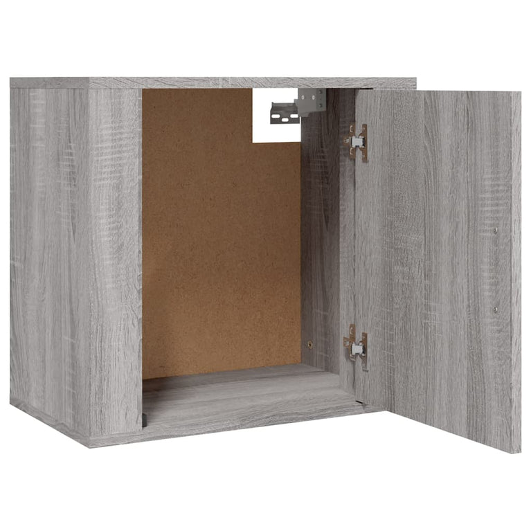 Nachtkastjes 2 st wandgemonteerd 50x30x47 cm grijs sonoma eiken MeubelReus