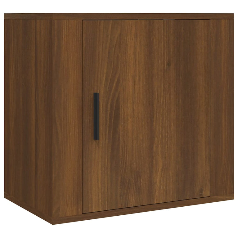 Nachtkastjes 2 st wandgemonteerd 50x30x47 cm bruin eikenkleur MeubelReus