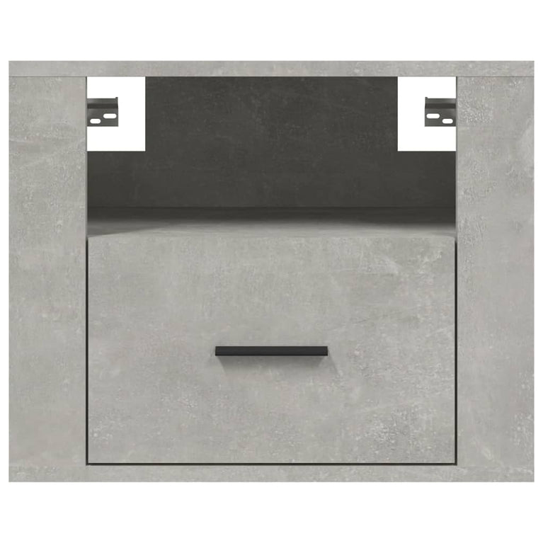 Nachtkastjes 2 st wandgemonteerd 50x36x40 cm betongrijs MeubelReus