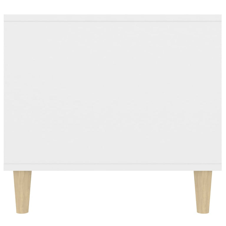 Salontafel 90x49x45 cm bewerkt hout wit MeubelReus