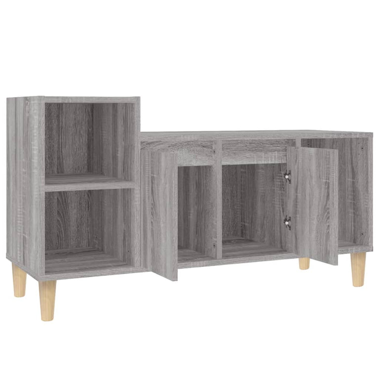 Tv-meubel 100x35x55 cm bewerkt hout grijs sonoma eikenkleurig MeubelReus