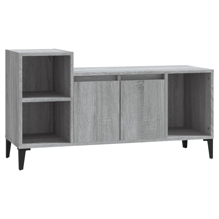 Tv-meubel 100x35x55 cm bewerkt hout grijs sonoma eikenkleurig MeubelReus