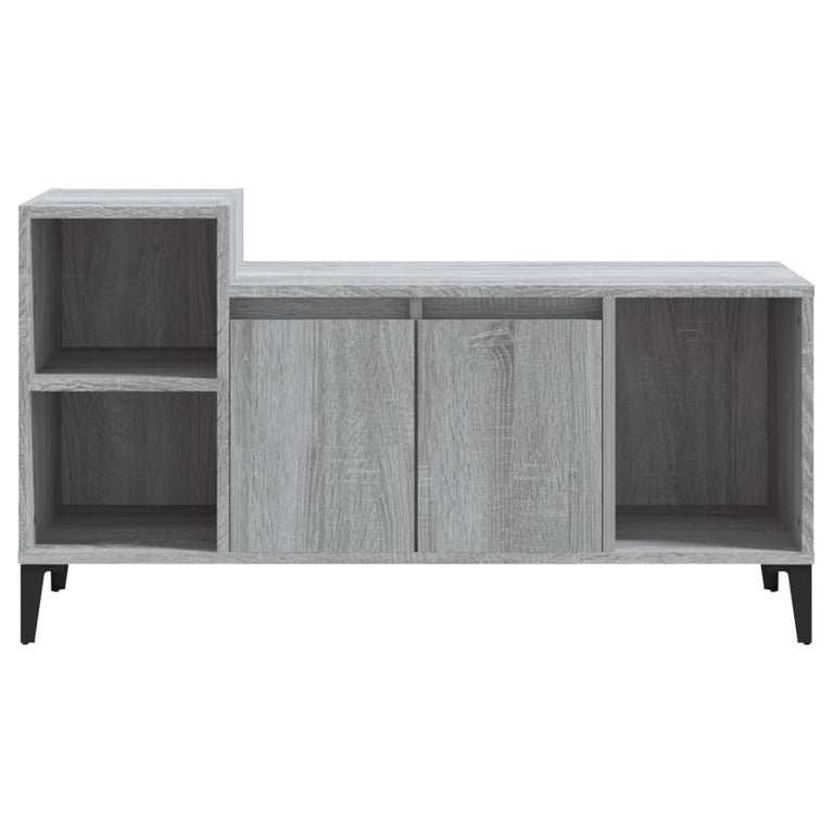 Tv-meubel 100x35x55 cm bewerkt hout grijs sonoma eikenkleurig MeubelReus