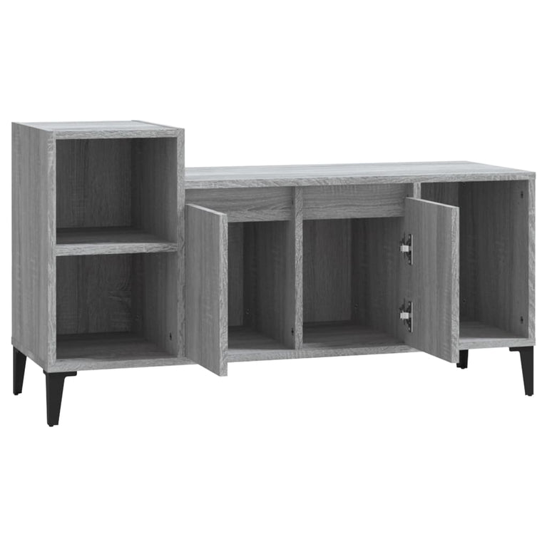 Tv-meubel 100x35x55 cm bewerkt hout grijs sonoma eikenkleurig MeubelReus