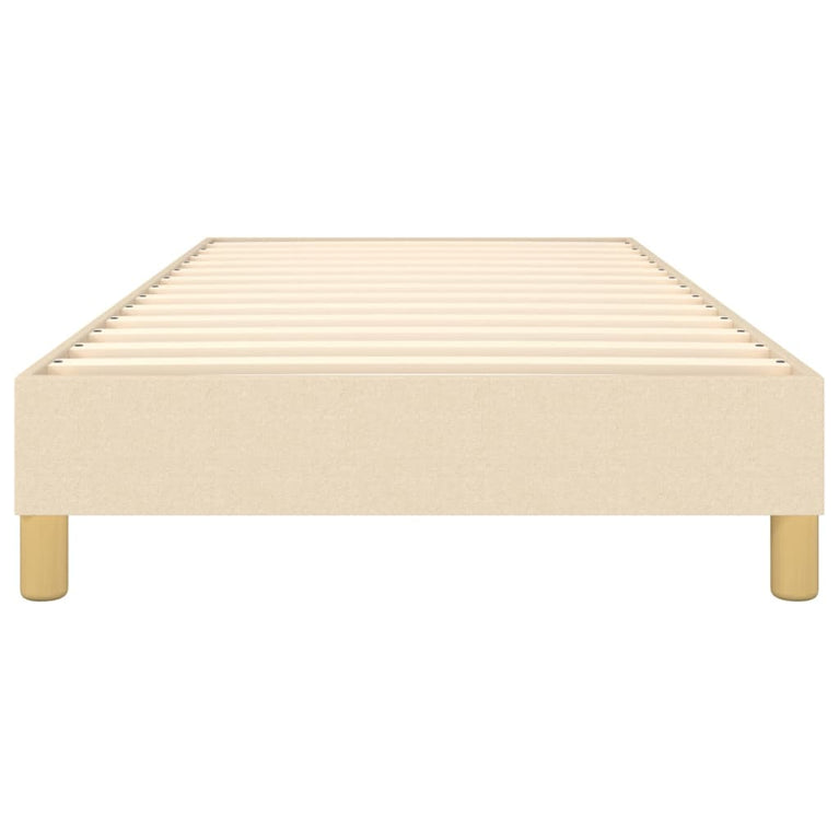 Boxspringframe stof crèmekleurig 90x190 cm