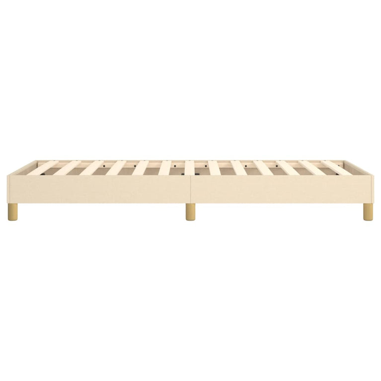 Boxspringframe stof crèmekleurig 90x190 cm