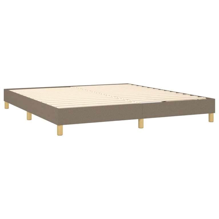 Boxspringframe stof taupe 160x200 cm