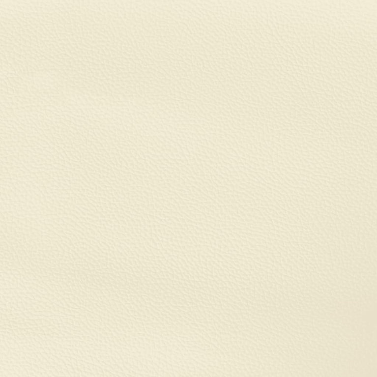 Hoofdbord met randen 93x23x78/88 cm kunstleer crèmekleurig