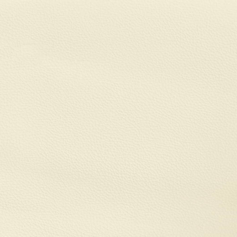 Hoofdbord met randen 93x16x78/88 cm kunstleer crèmekleurig