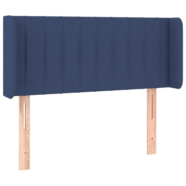Hoofdbord LED 103x16x78/88 cm stof blauw