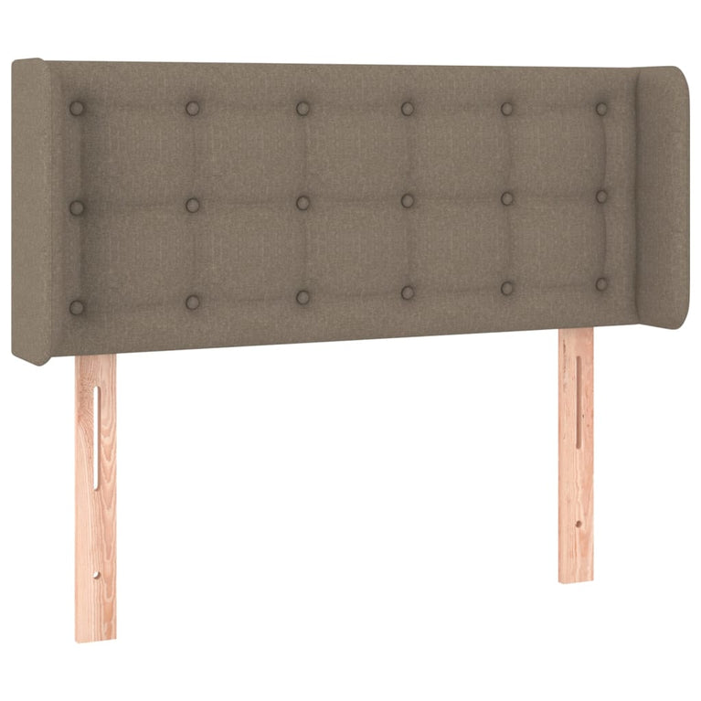 Hoofdbord LED 83x16x78/88 cm stof taupe