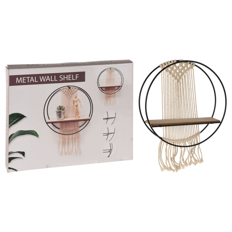 H&S Collection Wandrek met MDF schap 32x5x40 cm MeubelReus