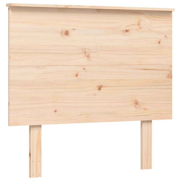 Seniorenbed met hoofdbord massief hout Single
