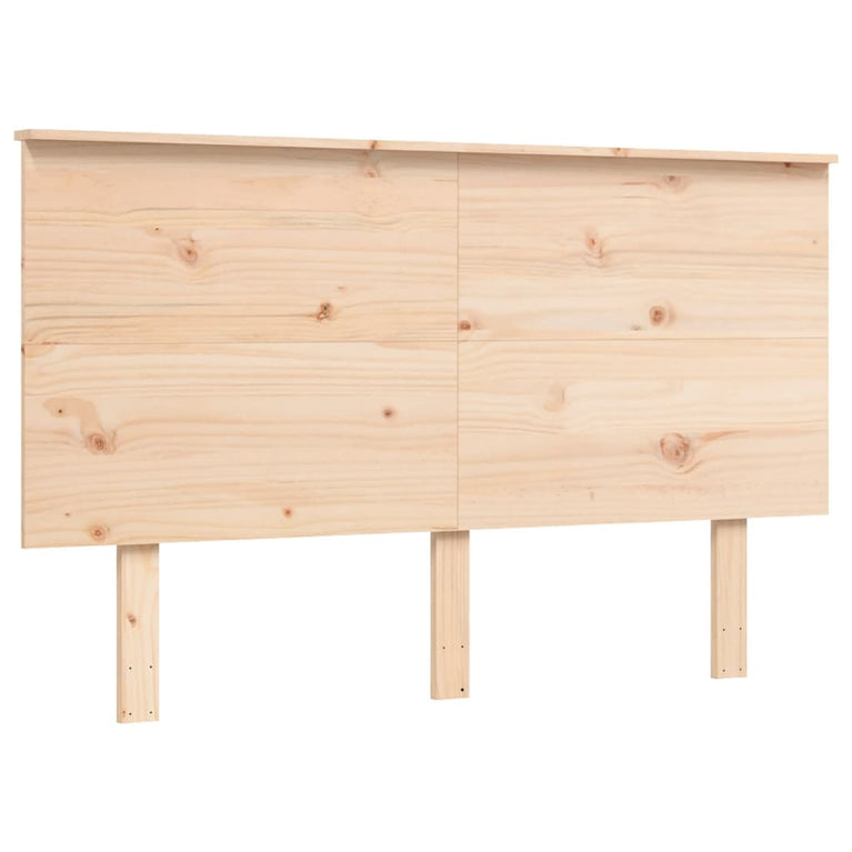 Seniorenbed met hoofdbord massief hout Double