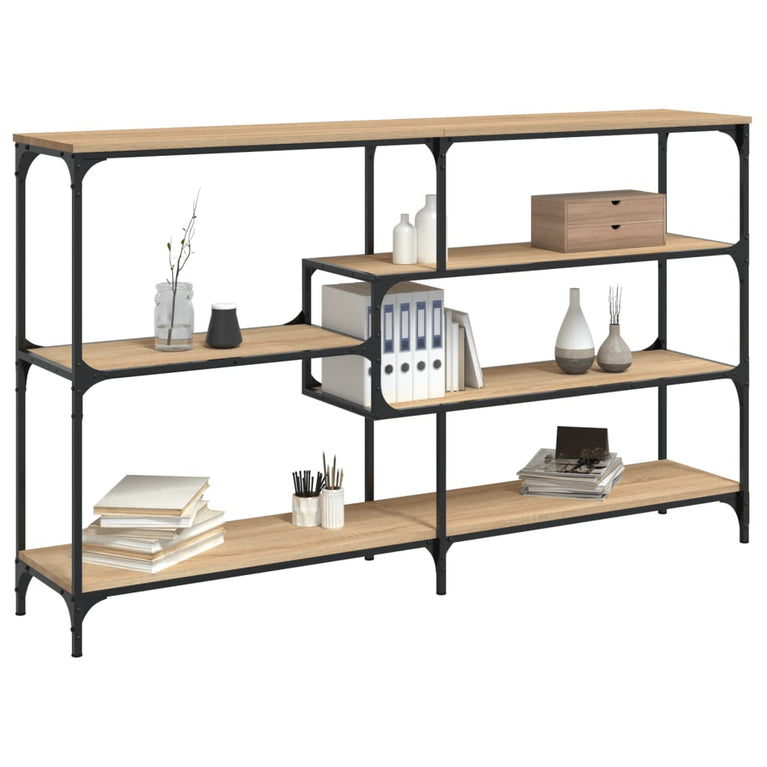 Wandtafel 160x32x95 cm bewerkt hout sonoma eikenkleurig MeubelReus