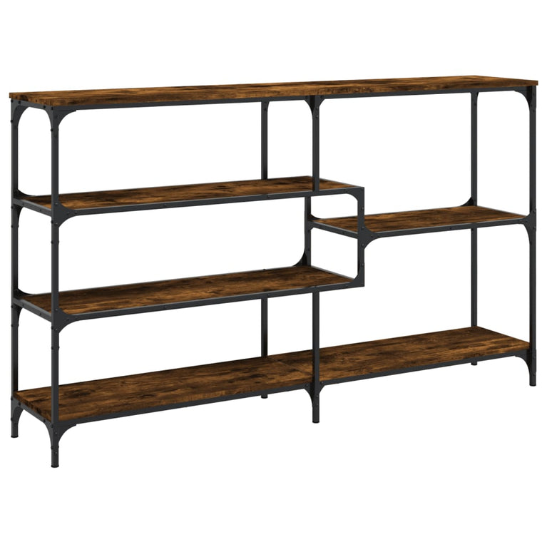 Wandtafel 160x32x95 cm bewerkt hout gerookt eikenkleurig MeubelReus