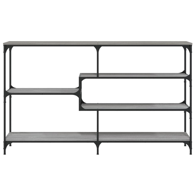 Wandtafel 160x32x95 cm bewerkt hout grijs sonoma eikenkleurig MeubelReus