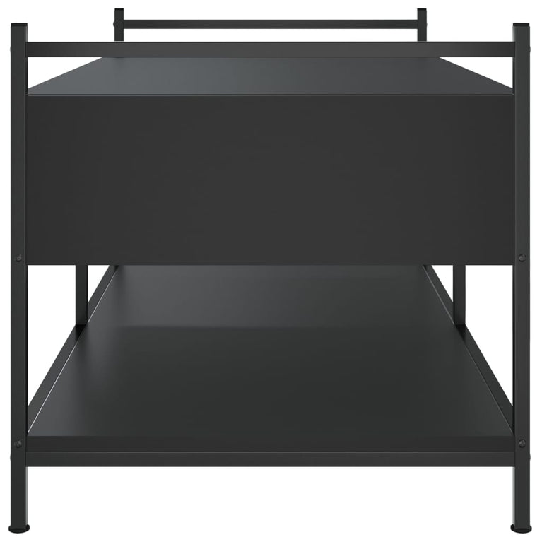 Salontafel 99x50x50 cm bewerkt hout zwart MeubelReus
