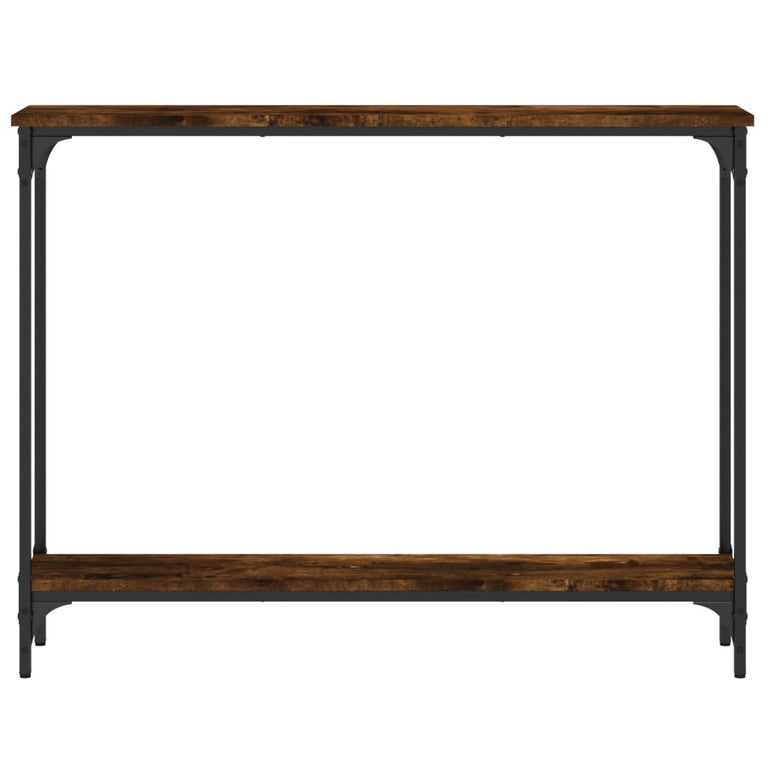 Wandtafel 100x22,5x75 cm bewerkt hout gerookt eikenkleurig MeubelReus