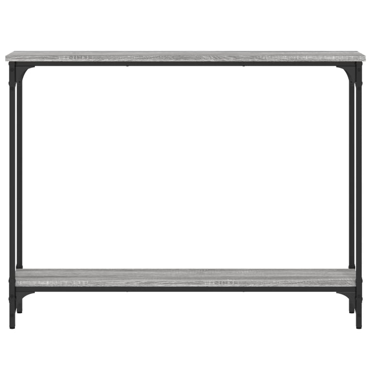Wandtafel 100x22,5x75 cm bewerkt hout grijs sonoma eikenkleurig MeubelReus