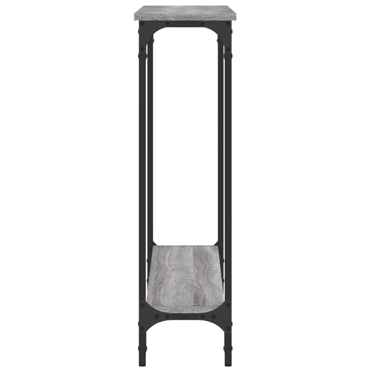 Wandtafel 100x22,5x75 cm bewerkt hout grijs sonoma eikenkleurig MeubelReus