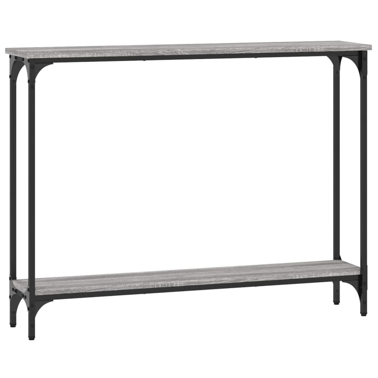 Wandtafel 100x22,5x75 cm bewerkt hout grijs sonoma eikenkleurig MeubelReus