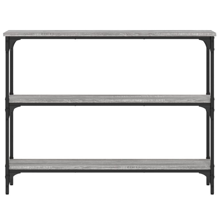 Wandtafel 100x22,5x75 cm bewerkt hout grijs sonoma eikenkleurig MeubelReus