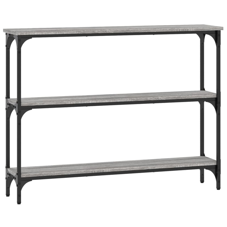 Wandtafel 100x22,5x75 cm bewerkt hout grijs sonoma eikenkleurig MeubelReus
