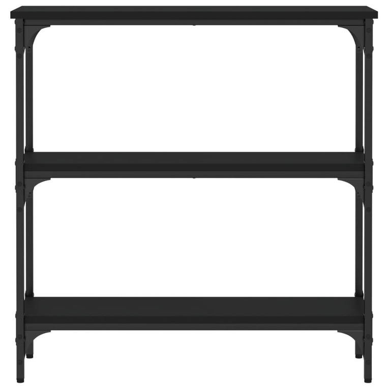 Wandtafel 75x22,5x75 cm bewerkt hout zwart MeubelReus