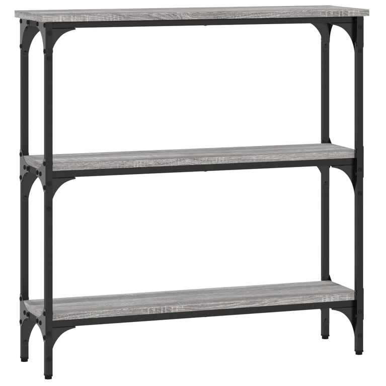 Wandtafel 75x22,5x75 cm bewerkt hout grijs sonoma eikenkleurig MeubelReus