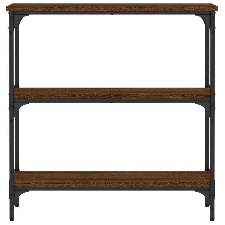 Wandtafel 75x22,5x75 cm bewerkt hout bruin eikenkleur MeubelReus