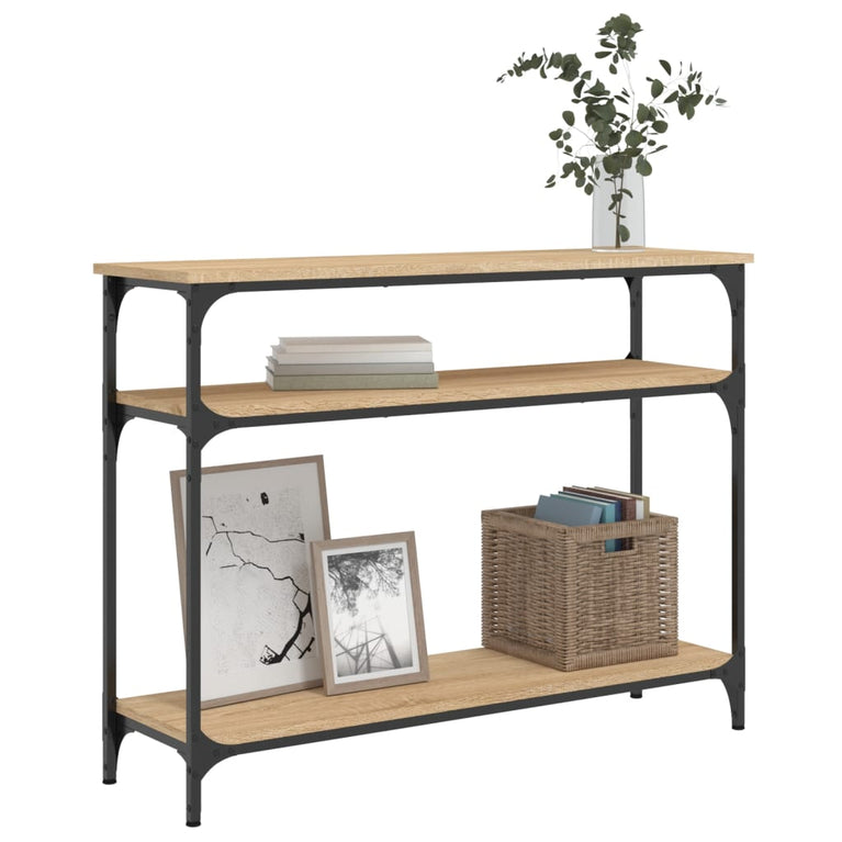Wandtafel 100x29x75 cm bewerkt hout sonoma eikenkleurig MeubelReus