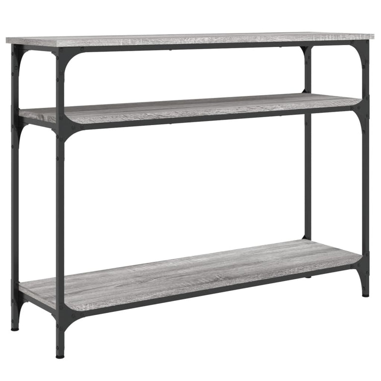 Wandtafel 100x29x75 cm bewerkt hout grijs sonoma eikenkleurig MeubelReus