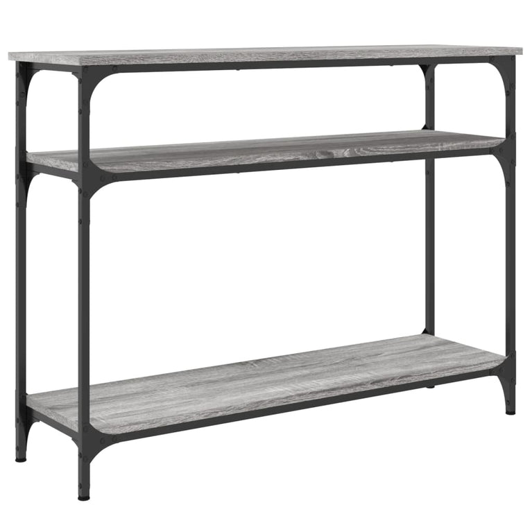 Wandtafel 100x29x75 cm bewerkt hout grijs sonoma eikenkleurig MeubelReus