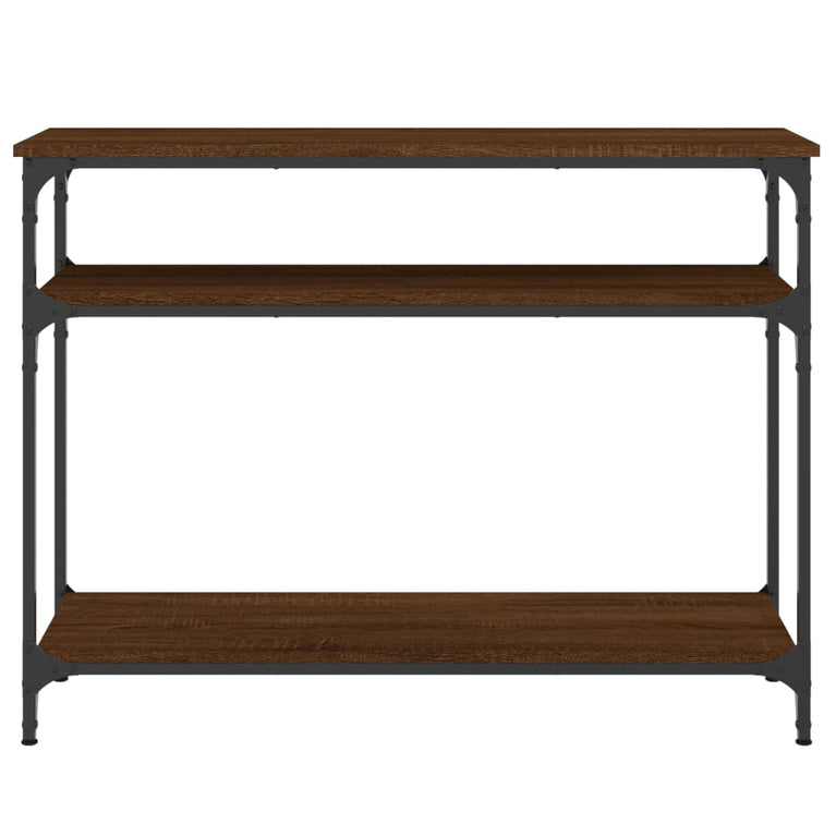 Wandtafel 100x29x75 cm bewerkt hout bruin eikenkleur MeubelReus