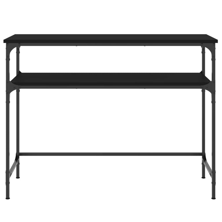 Wandtafel 100x35,5x75 cm bewerkt hout zwart MeubelReus