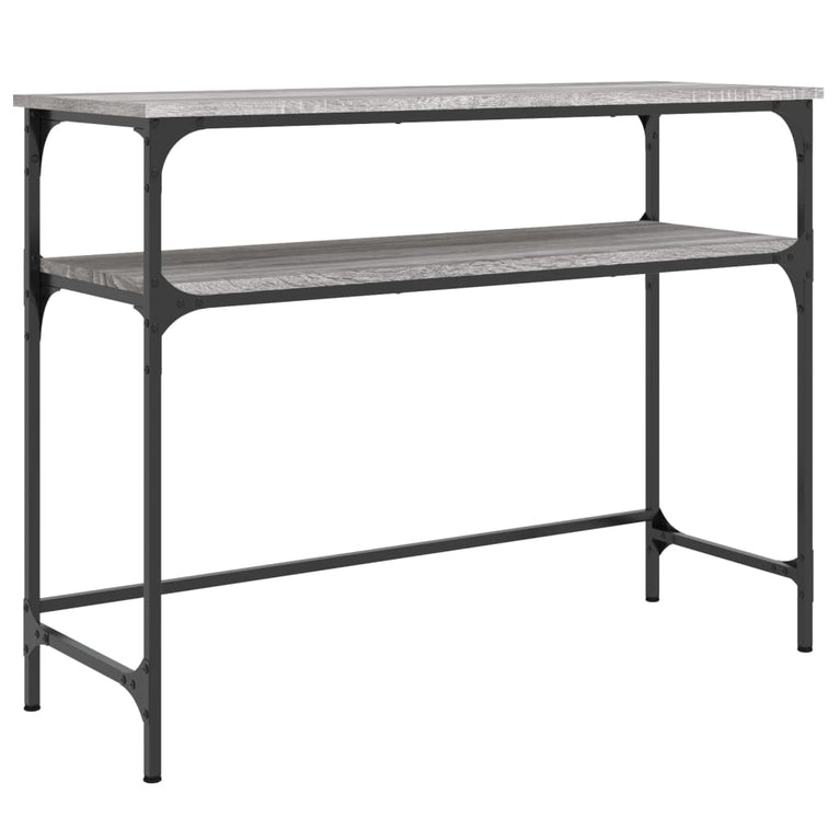 Wandtafel 100x35,5x75 cm bewerkt hout grijs sonoma eikenkleurig MeubelReus