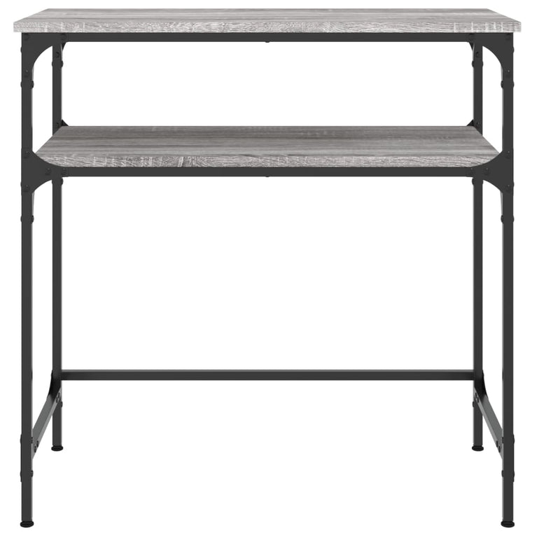 Wandtafel 75x35,5x75 cm bewerkt hout grijs sonoma eikenkleurig MeubelReus