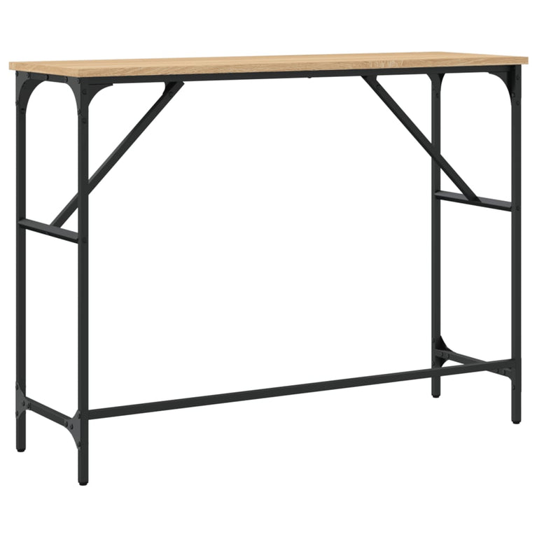 Wandtafel 100x32x75 cm bewerkt hout sonoma eikenkleurig MeubelReus