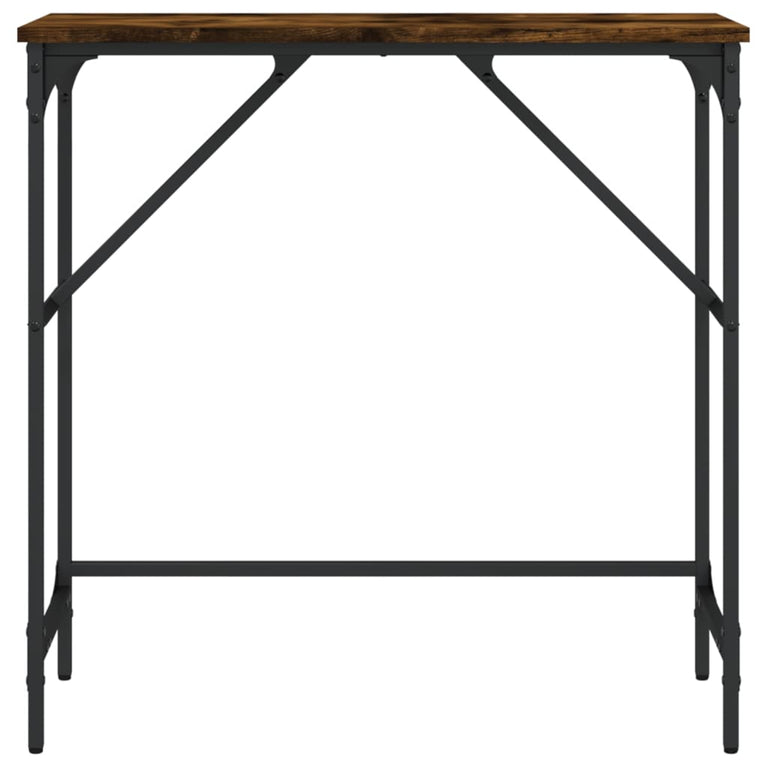 Wandtafel 75x32x75 cm bewerkt hout gerookt eikenkleurig MeubelReus