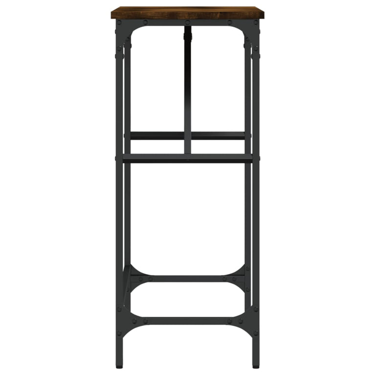 Wandtafel 75x32x75 cm bewerkt hout gerookt eikenkleurig MeubelReus