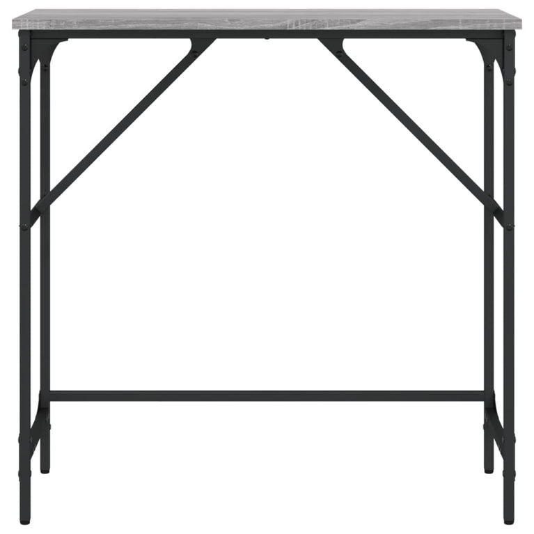 Wandtafel 75x32x75 cm bewerkt hout grijs sonoma eikenkleurig MeubelReus