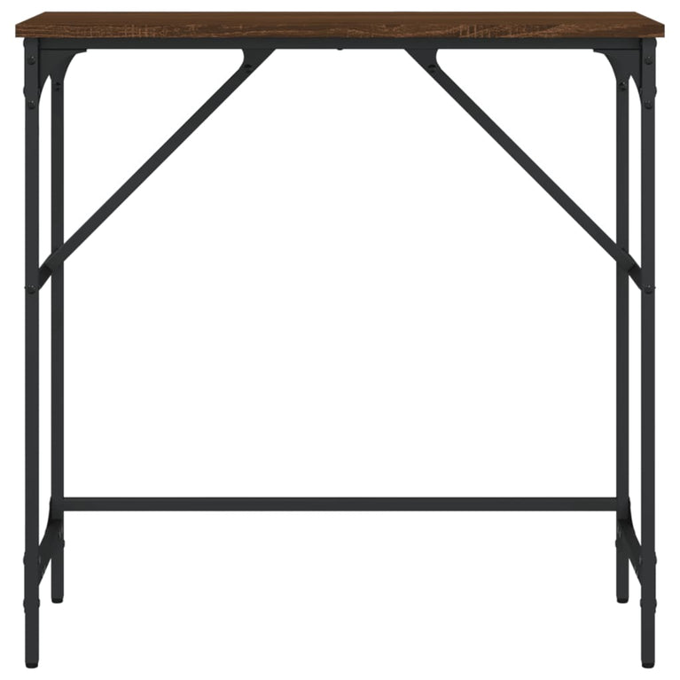 Wandtafel 75x32x75 cm bewerkt hout bruin eikenkleur MeubelReus