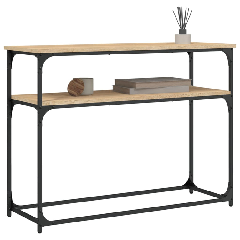 Wandtafel 100x35,5x75 cm bewerkt hout sonoma eikenkleurig MeubelReus
