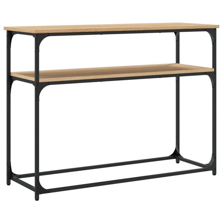 Wandtafel 100x35,5x75 cm bewerkt hout sonoma eikenkleurig MeubelReus