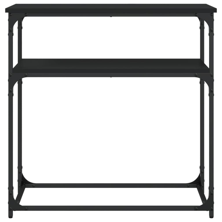 Wandtafel 75x35,5x75 cm bewerkt hout zwart MeubelReus