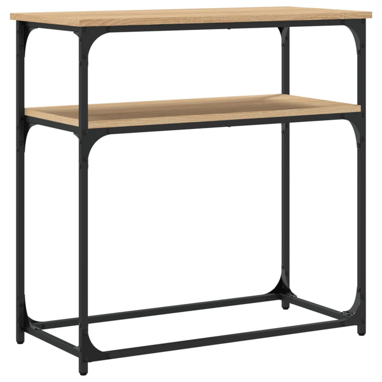 Wandtafel 75x35,5x75 cm bewerkt hout sonoma eikenkleurig MeubelReus